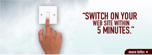 Switch on your web site within 5 minutes